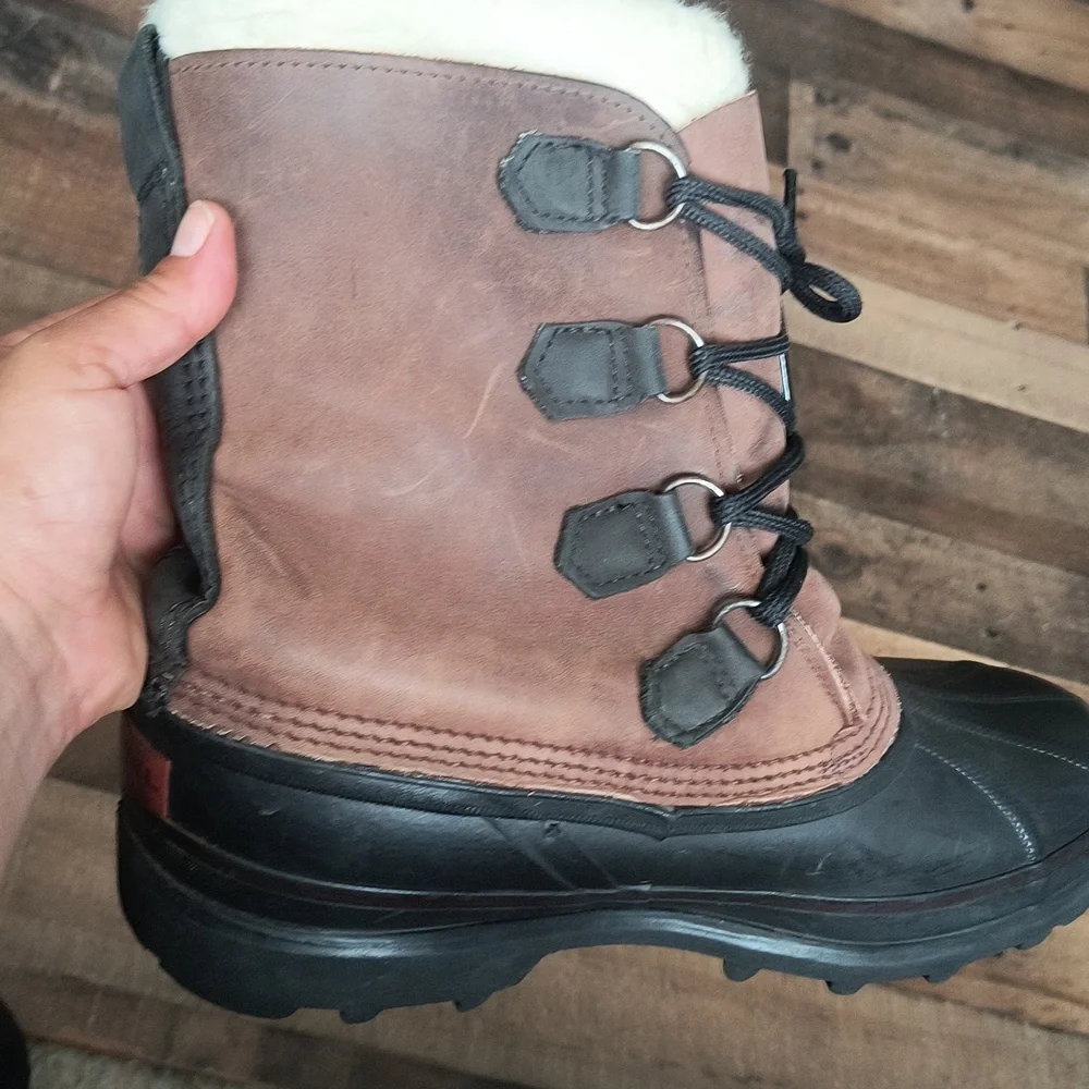 Sorel Kaufman Bighorn Insulated Winter Snow Boots Sz 10 Men